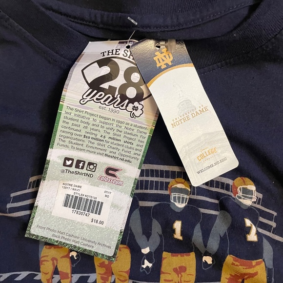 Notre Dame "The Shirt" 2017 - Brand New with Tags - Picture 6 of 8